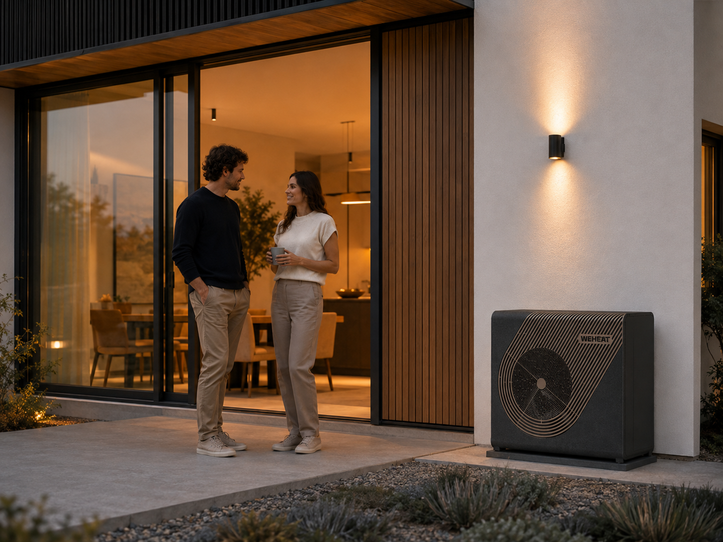 Moderne woning met een warmtepomp als complete energieoplossing